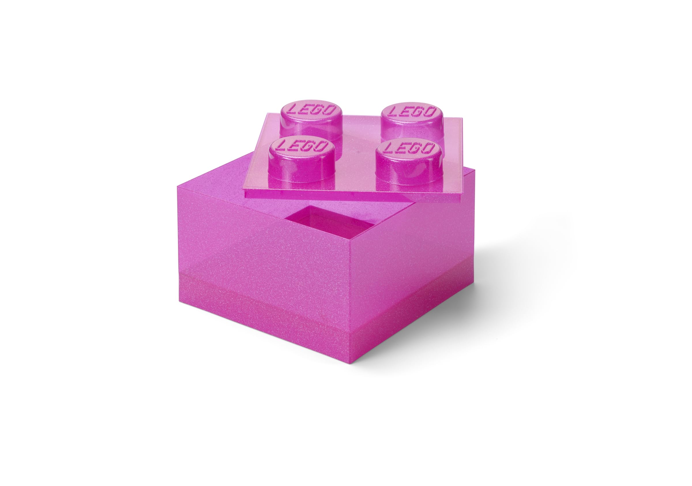 Amazon.com: LEGO Storage Brick 4 Knobs Glitter Medium Violet